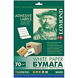 Бумага А4 Lomond 4 деления 70 гр 105х148.5/50л матовая, самоклеящаяся 
