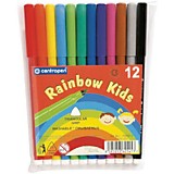 Фломастеры 12цв Centropen (Чехия) "Rainbow Kids", трехгранные, смываемые, ПВХ