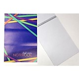 Блокнот А4 50л клетка КТС "Разноцветные полосы" гребень