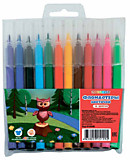 Фломастеры-кисточки 12цв "Цветик" ПВХ