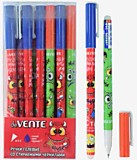 Ручка гелевая deVente "Monster" синяя 0,5мм пиши-стирай, с ластиком