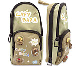 Пенал "Капибара" полиэстр, 2 отделения на молнии, с наружным карманом, украшен фигурками