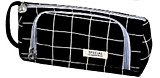 Пенал-косметичка GRID BLACK, 21х8х11.5 см, на молнии, полиэстер, ОПП-упаковка