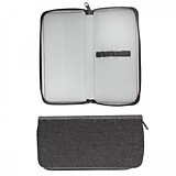 Пенал-косметичка Пчелка Черный, с блестками 1 отд.