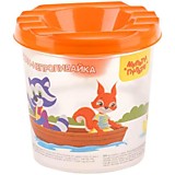 Стакан- непроливайка Мульти-Пульти "Приключения енота" (полный 250мл, до уровня 50мл) с рисунком