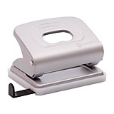 Дырокол Lamark 20л серый металлич., с линейкой