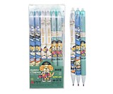 Ручка шпион "Пиши стирай" "Скейтбордист" (син) 0,5мм с ластиком, цвета ассорти