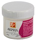 Краска акриловая Луч 40мл белая перламутр