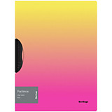 Папка с пластиковым клипом Berlingo "Radiance" А4 450мкм желтый/розовый градиент	 __