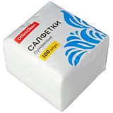 Салфетки 100шт 23*23см белые OfficeClean