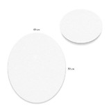 Холст грунтованный на подрамнике Овал, лен 40*50см