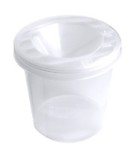 Стакан- непроливайка Стамм "Cristal" прозрачный белый (СН100/50)