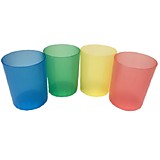 Стакан д/канц. принадлежн. Проф-Пресс полупрозрачный, ассорти