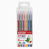 Набор шарик. ручек 6цв Пифагор "Веселые зверята" ассорти