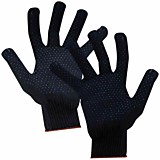 Перчатки х/б с ПВХ 4 нити 10класс, черные 