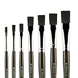 Кисть Щетина №6 "Художник" Байкал черная, плоская