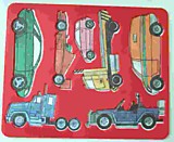 Трафарет Луч "Машины" пластмассовый