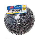 Губка д/посуды металлическая OfficeClean 1шт 11*5см большая, сетчатая, 60г