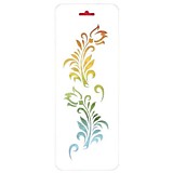 Трафарет Сонет "Цветы" 10*25см пластик