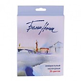 Карандаши акварельные 36цв ЗХК "Белые Ночи" с кистью, в картонной коробке