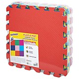 Коврик-пазл 0,9*0,9м мягкий цветной, 9эл. 30*30см , толщина 1см Юнландия