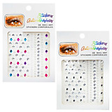 Наклейки "Стразы" пластик, ассорти