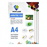 Пленка для ламинир.А4 80мкм 216х303мм 100шт самоклейка WF