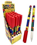 Ручка шарик. Vinson Fachion "Конструктор" 0,5мм синие, маслян.чернила,игол.стерж.