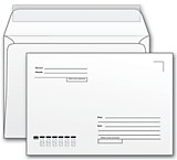 Конверт C6 "Кому-куда" декстрин 114х162мм прямоуг. клапан Ряжская ПФ