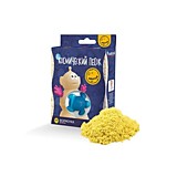 Космический песок 0,15кг "Желтый" пластичный + формочка