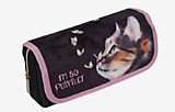 Пенал deVente "Purrfect" 205*95*70мм текстильный
