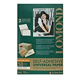 Бумага А4 Lomond 2 деления 210*148,5/50л/70 гр  самоклеящаяся