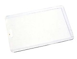 Обложка для проездного билета, прозр.пластик, вертикальная