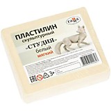 Пластилин 500г Гамма "Студия" скульптурный белый мягкий
