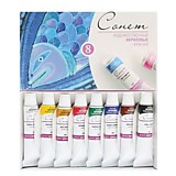 Краски акриловые ЗХК "Сонет" 8цв 10мл 