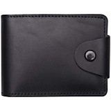 Кошелек мужской черный + светло-коричневый, с магнитной защитой