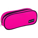 Пенал-косметичка Brauberg "Pink" 22*9*5см овальный, полиэстер