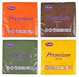 Салфетки 25л 33*33см Plushe 2-х сл. "Premium" однотонная ассорти