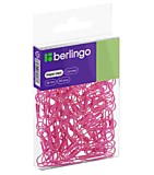 Скрепки 28мм 100шт Berlingo розовые ПВХ упак.