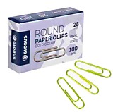 Скрепки 28мм 100шт Глобус золото(неон) Рыльск