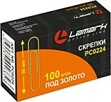 Скрепки 50мм 100шт Lamark золото