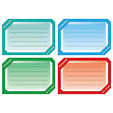 Наклейки на тетрадь Hatber "Цветная" 16шт