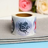 Наклейка для цветов и подарков "С днем защитника отечества" 16*9,5см