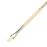 Кисть Щетина №4 (8мм) Сонет плоская, длинная ручка