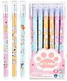 Ручка гелевая пиши-стирай Mazari "Лапки" синяя, игольч.пиш.узел 038мм