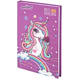 Блокнот А5 80л Юнландия "Единорог" клетка