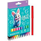 Фломастеры 24цв deVENTE "Little Rabbit" с вентилируемым колпачком, в картонной коробке