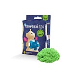 Космический песок 0,15кг "Зеленый" пластичный + формочка