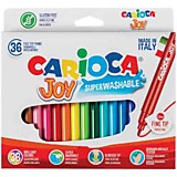 Фломастеры 30цв 36шт Carioca "Joy" смываемые, картон