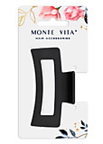 Краб для волос 8,5см soft touch, чёрный MONTE VITA 